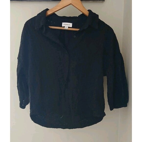 Evereve Emery Eyelet Button Down Blouse - Picture 1 of 11